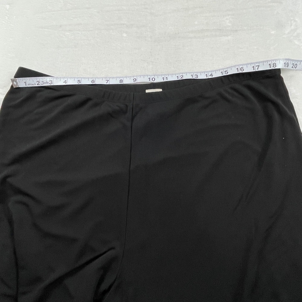 JJill Womens XL Black Rayon Blend Cropped Wide Leg Elastic Waist Pants Solid - Picture 6 of 11